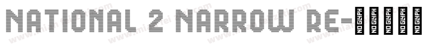 National 2 Narrow Re字体转换